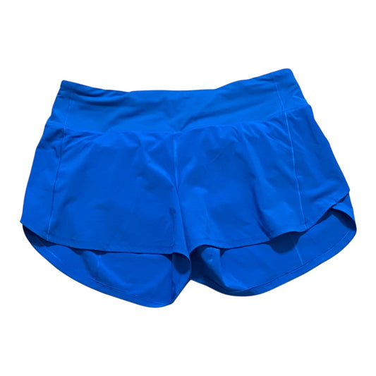 Athletic Shorts By Lululemon In Blue, Size:8
