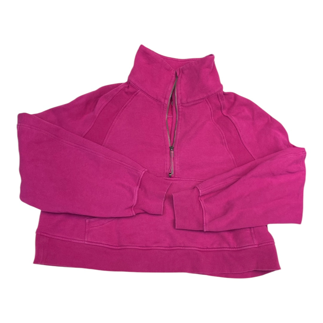 Athletic Sweatshirt Collar By Lululemon In Pink, Size:Xl