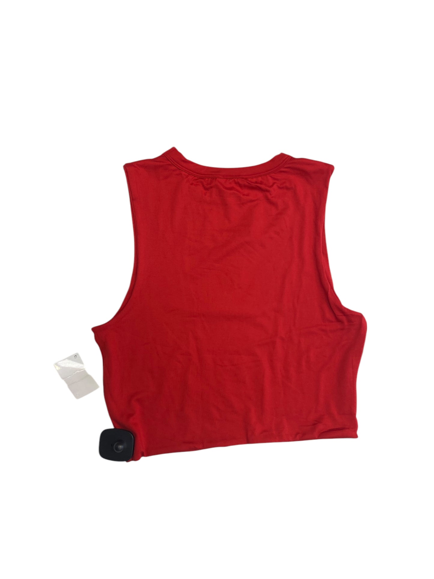 Top Sleeveless By naked wardrobe In Red, Size:Xl