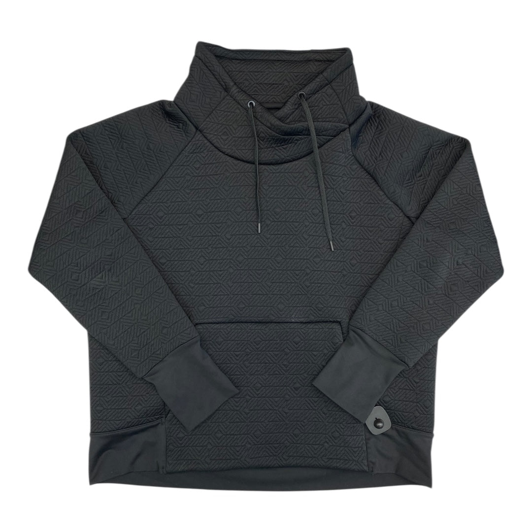 Athletic Top Ls Crewneck By Athleta In Black, Size:Xl