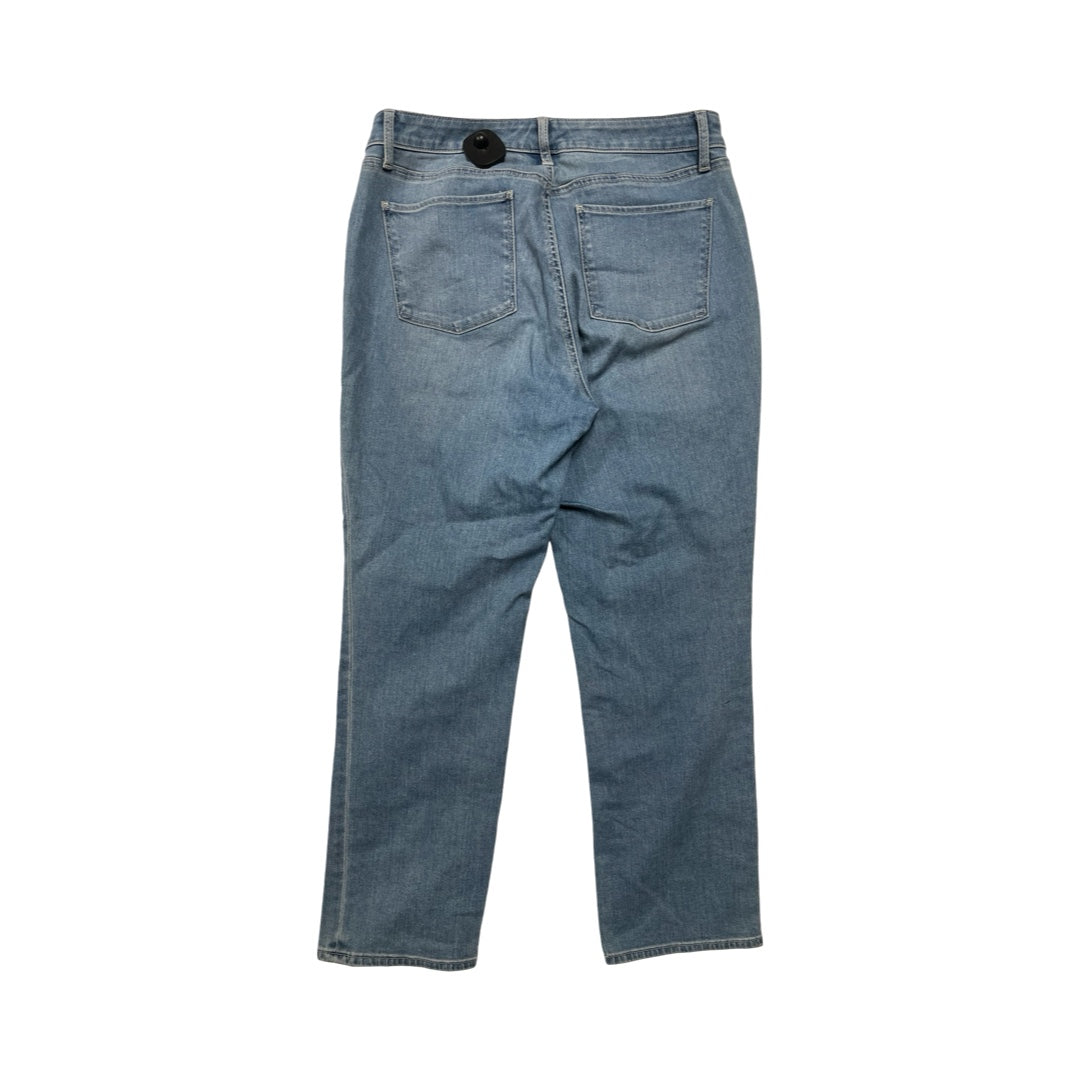 Jeans Boyfriend By Talbots In Blue Denim, Size:12P
