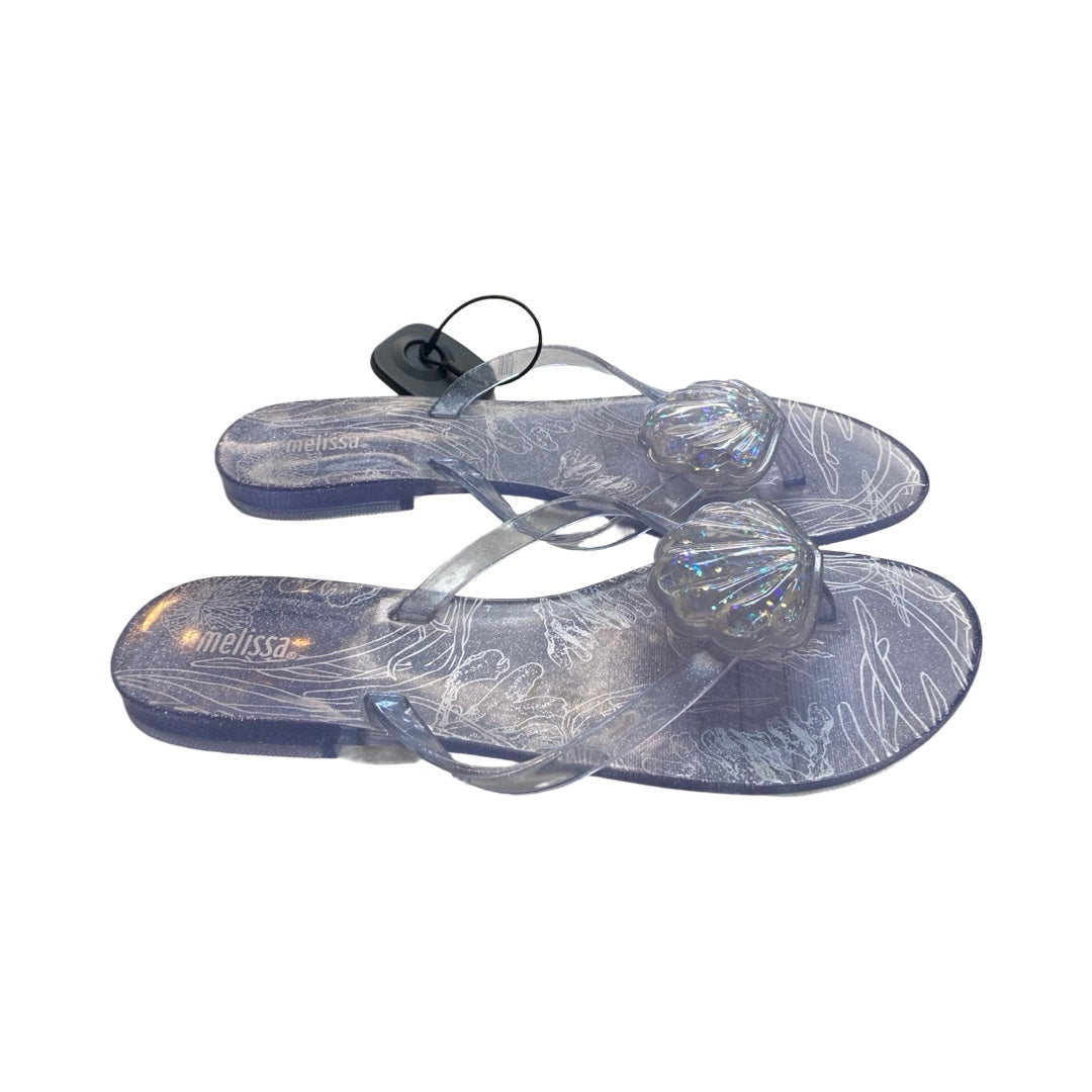 Sandals Flip Flops By Cmc In Blue, Size:8