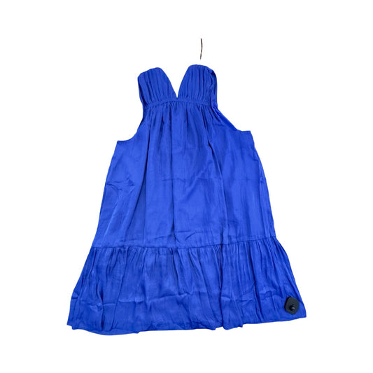 Dress Casual Midi By Banana Republic In Blue, Size:Xl