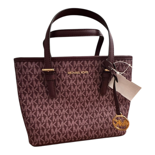Handbag Designer By Michael Kors In Maroon, Size:Small