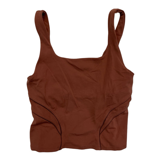Athletic Tank Top By Lululemon In Orange, Size:4