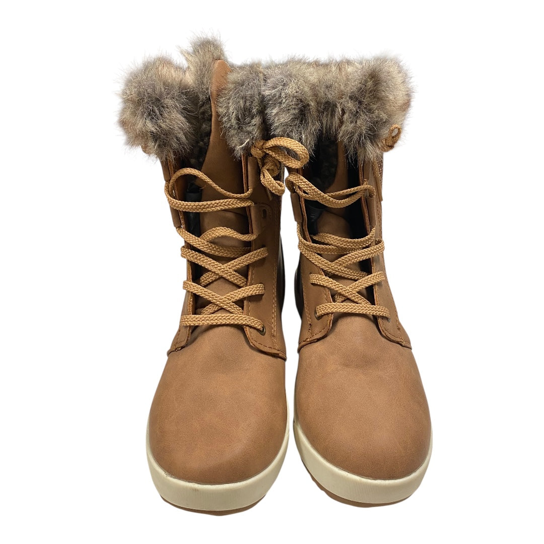 Boots Snow By  Cmc In Tan, Size:7