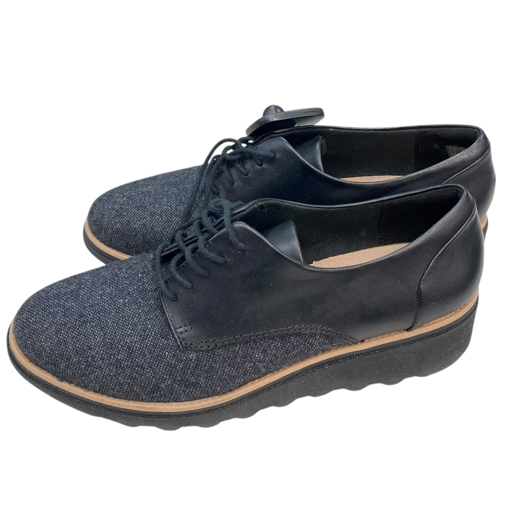 Sandals Flats By Clarks In Blue, Size:8