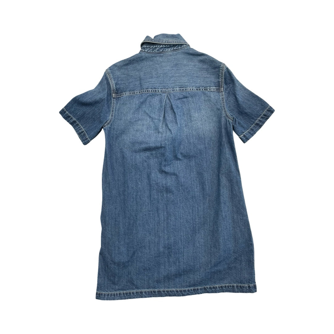 Dress Casual Short By Madewell In Blue Denim, Size:S