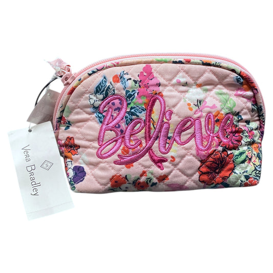 Makeup Bag By Vera Bradley In Pink, Size:Medium