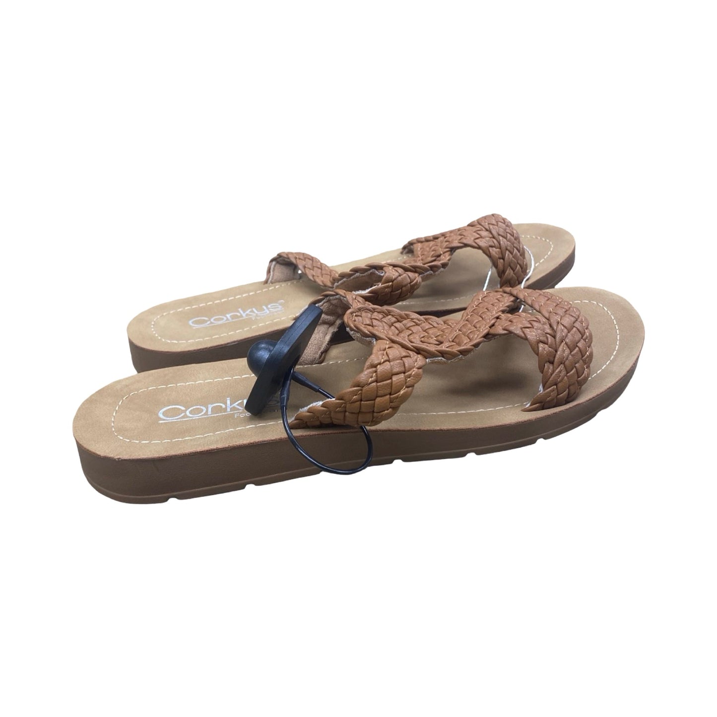 Sandals Flats By Corkys In Brown, Size:8