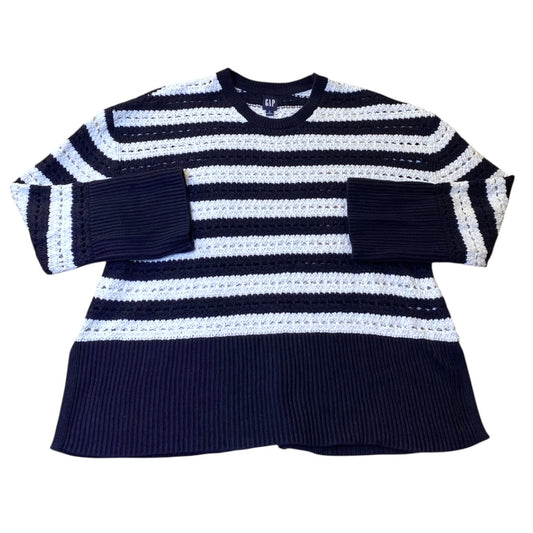 Sweater By Gap In Blue & White, Size:L