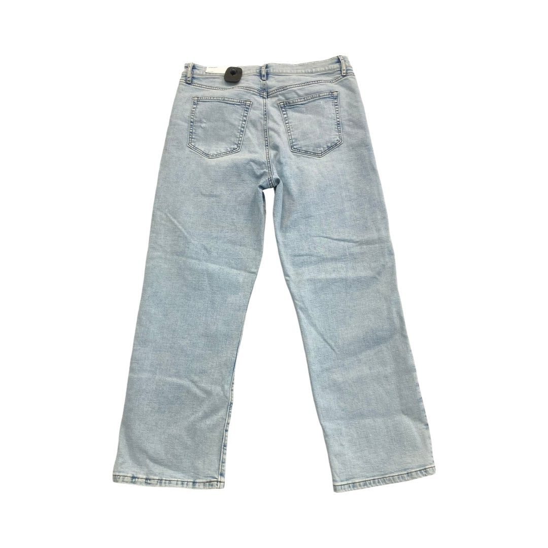 Jeans Straight By Loft In Blue Denim, Size:10