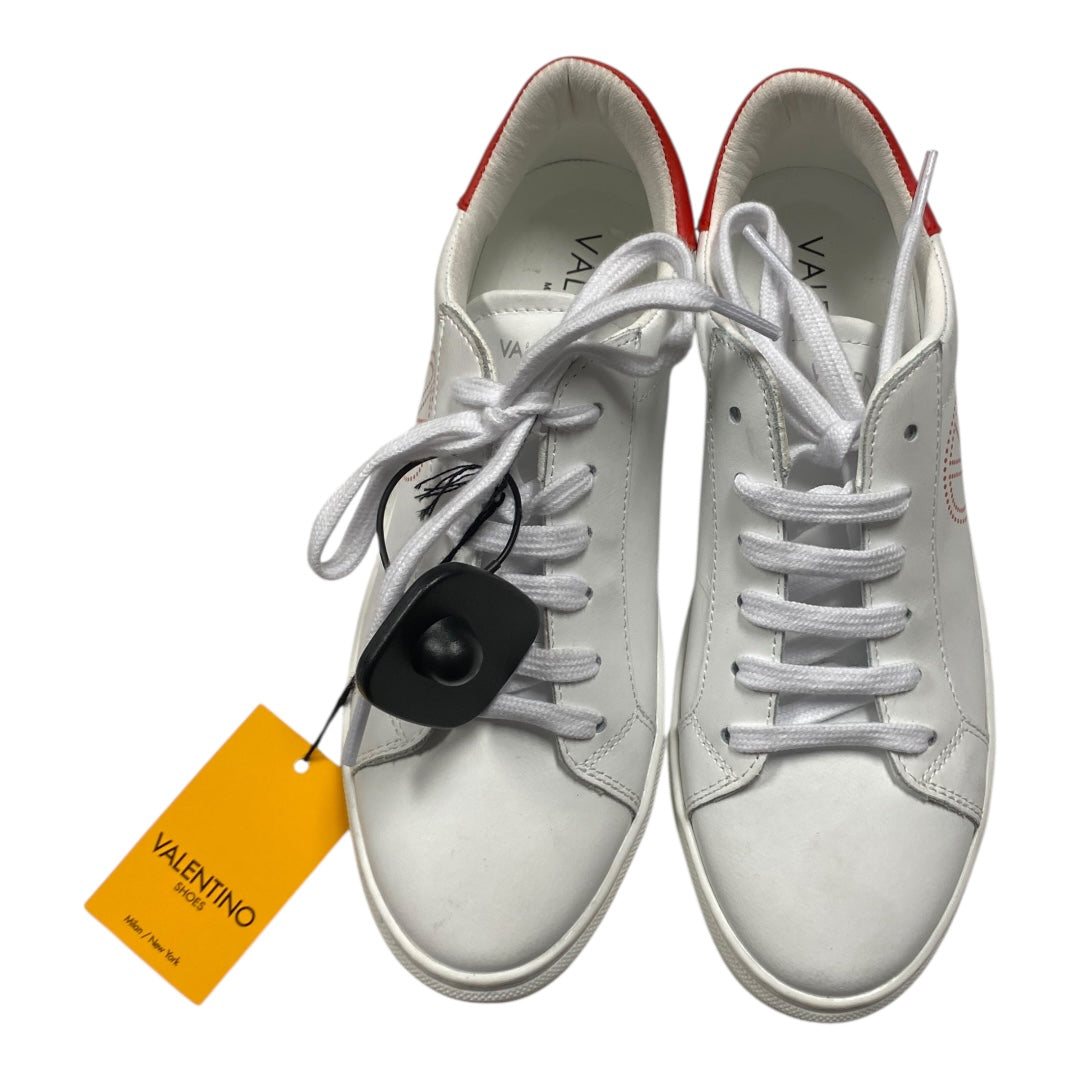 Shoes Designer By Valentino-Mario In White, Size:7