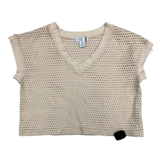 Top Ss By C And C In Cream, Size:L