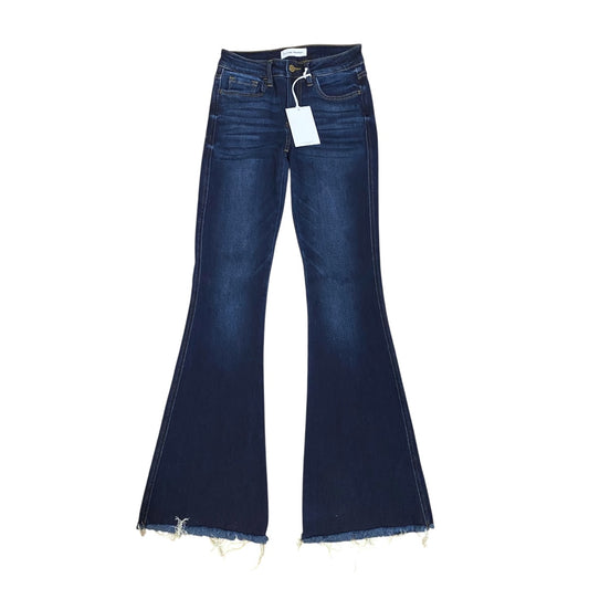 Jeans Flared By Flying Monkey In Blue Denim, Size:0