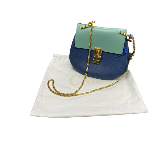 Handbag Luxury Designer By Chloe In Blue, Size:Small