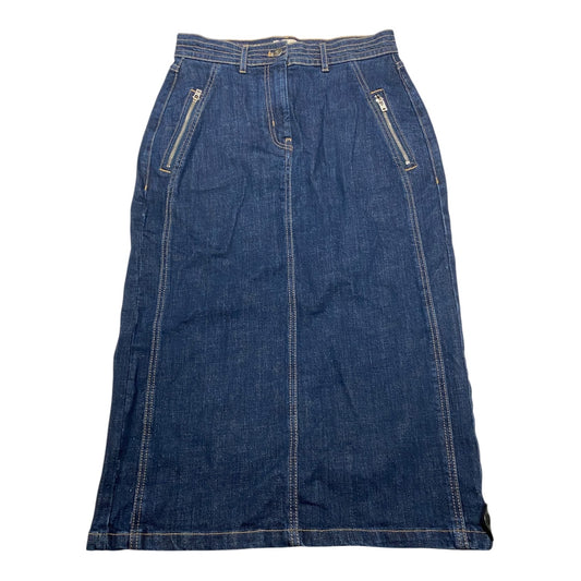Skirt Midi By Pilcro In Blue Denim, Size:4