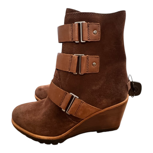 Boots Designer By Sorel In Brown, Size:8