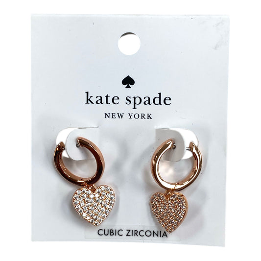 Earrings Designer By Kate Spade In Rose Gold