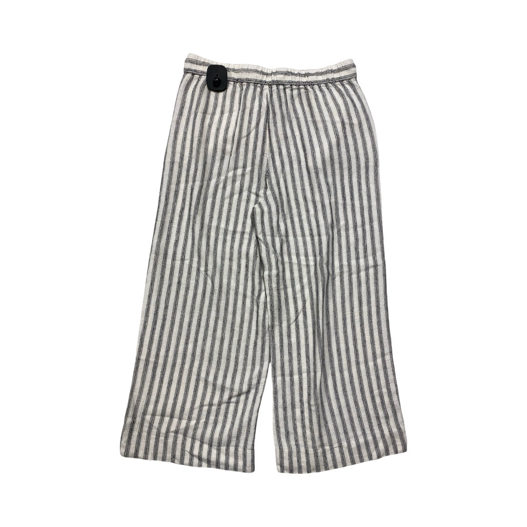 Pants Cropped By Banana Republic In Black & White, Size:Xs