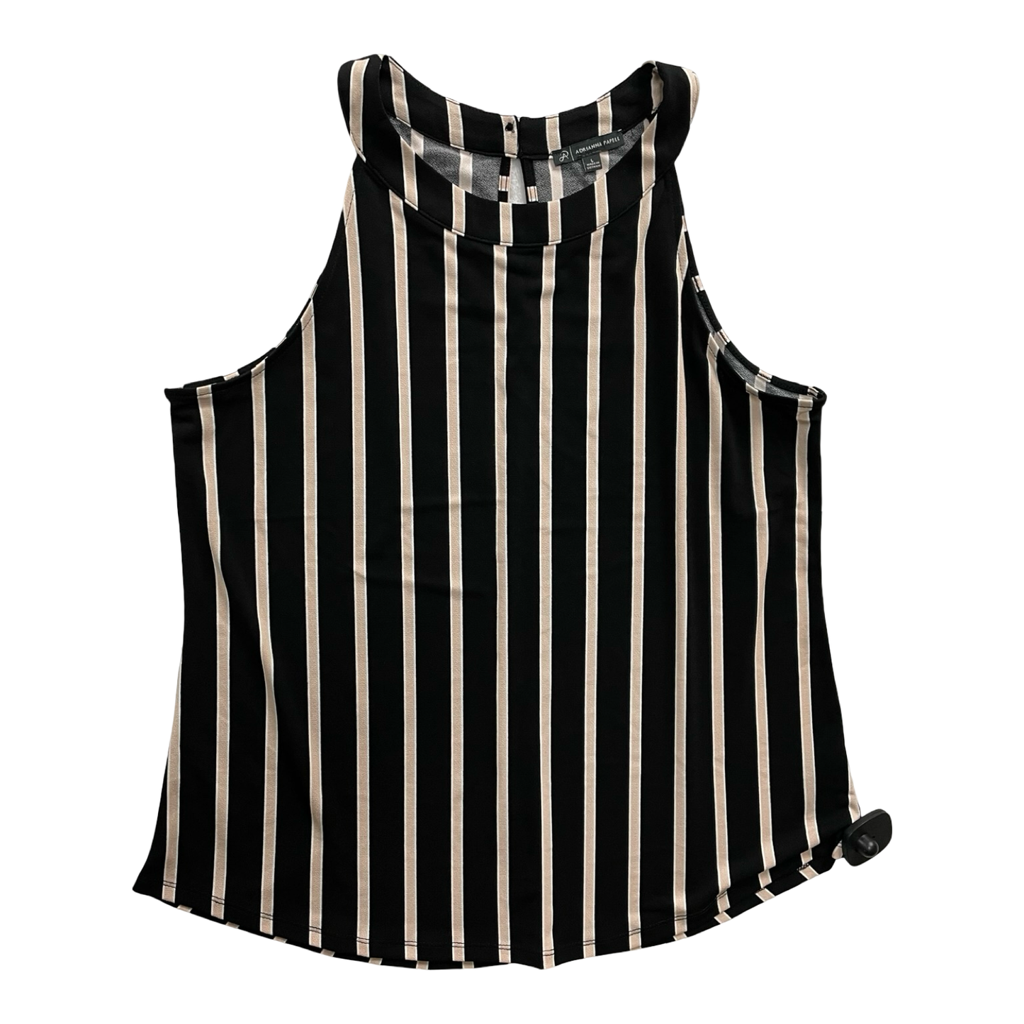 Top Sleeveless By Adrianna Papell In Striped Pattern, Size:L