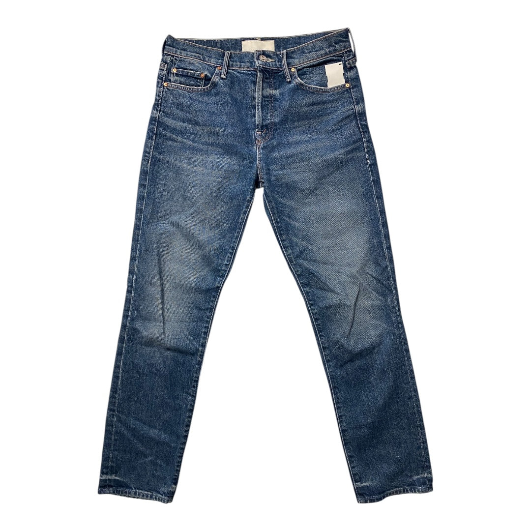 Jeans Straight By Mother In Blue Denim, Size:0