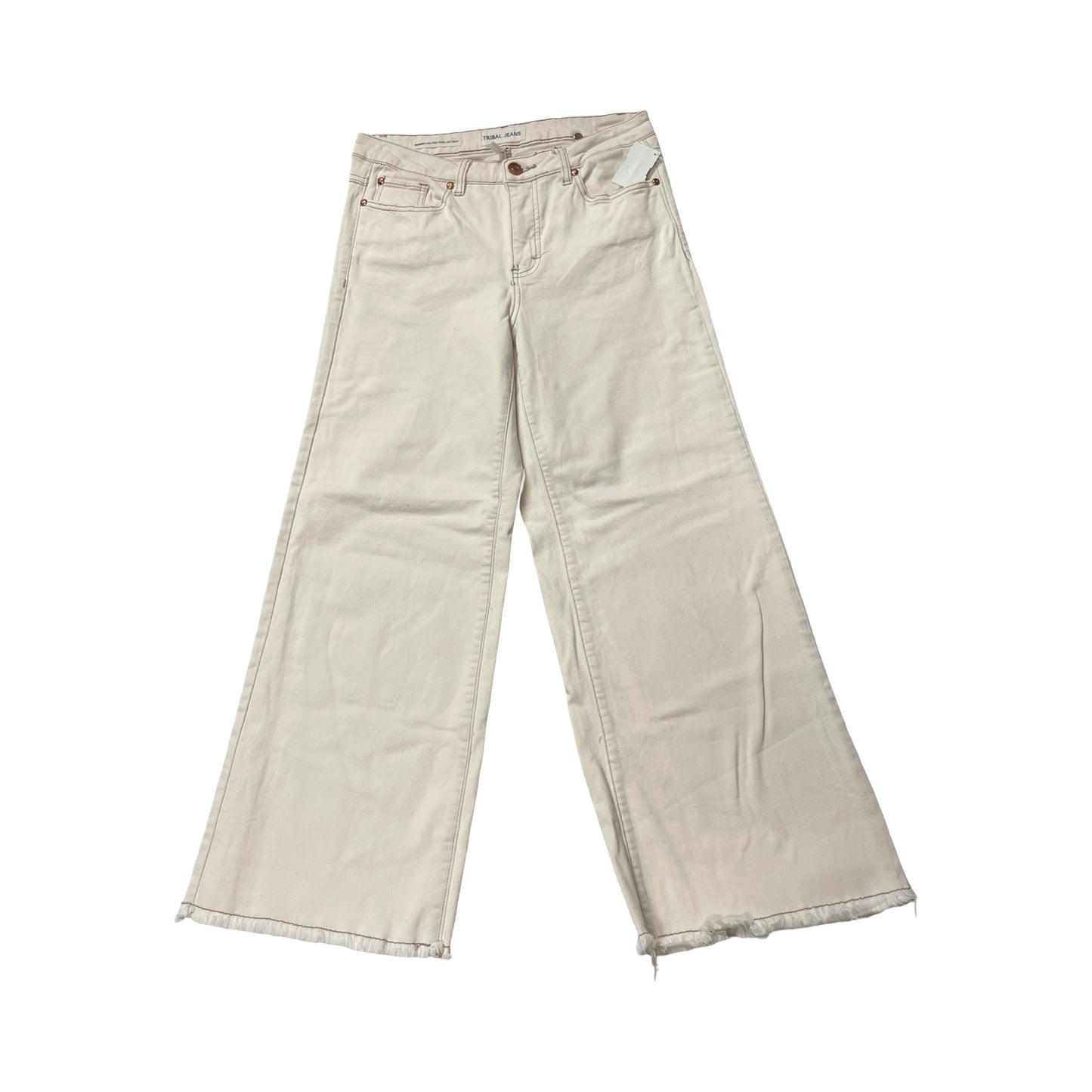 Jeans Cropped By Tribal In Tan, Size:6