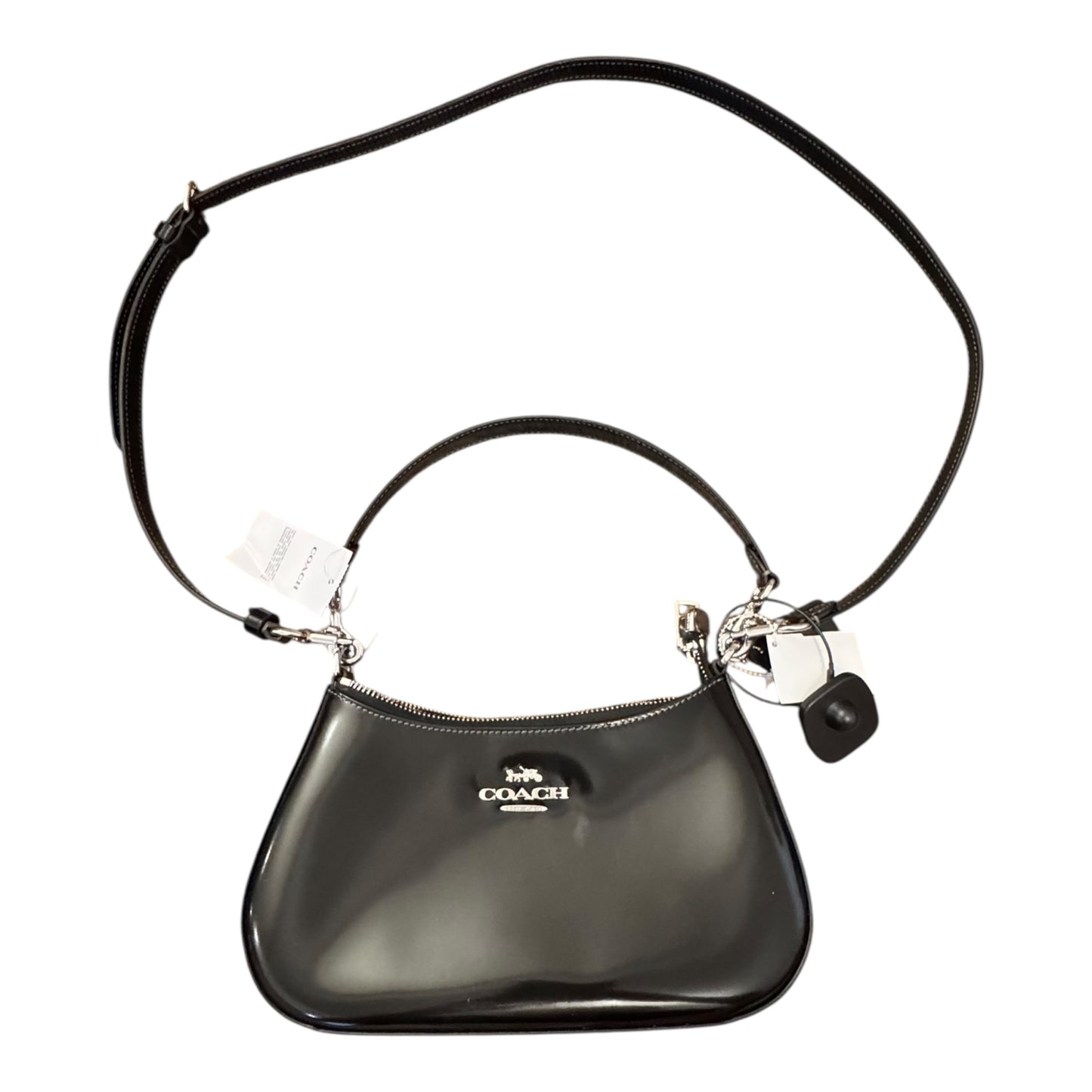 Handbag Designer By Coach In Black, Size:Small