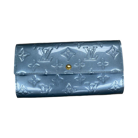 Wallet Luxury Designer By Louis Vuitton In Blue, Size:Large