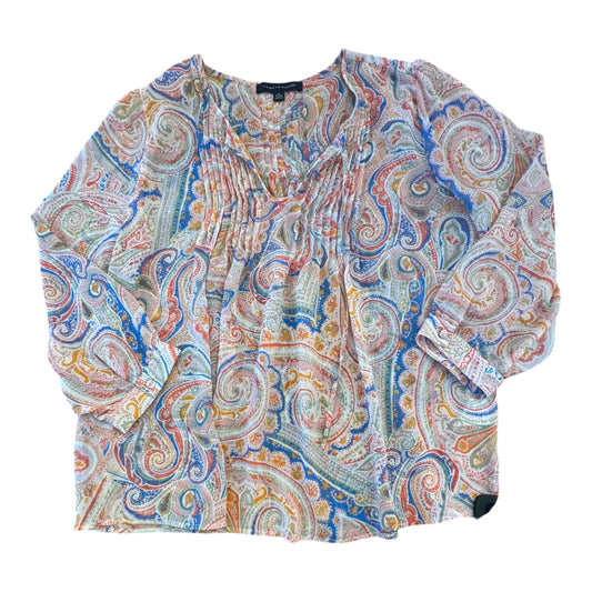 Top Ls By Tommy Hilfiger In Blue & Pink, Size:Xl