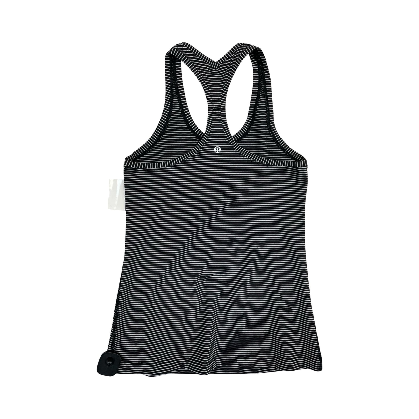 Athletic Tank Top By Lululemon In Black & White, Size:S