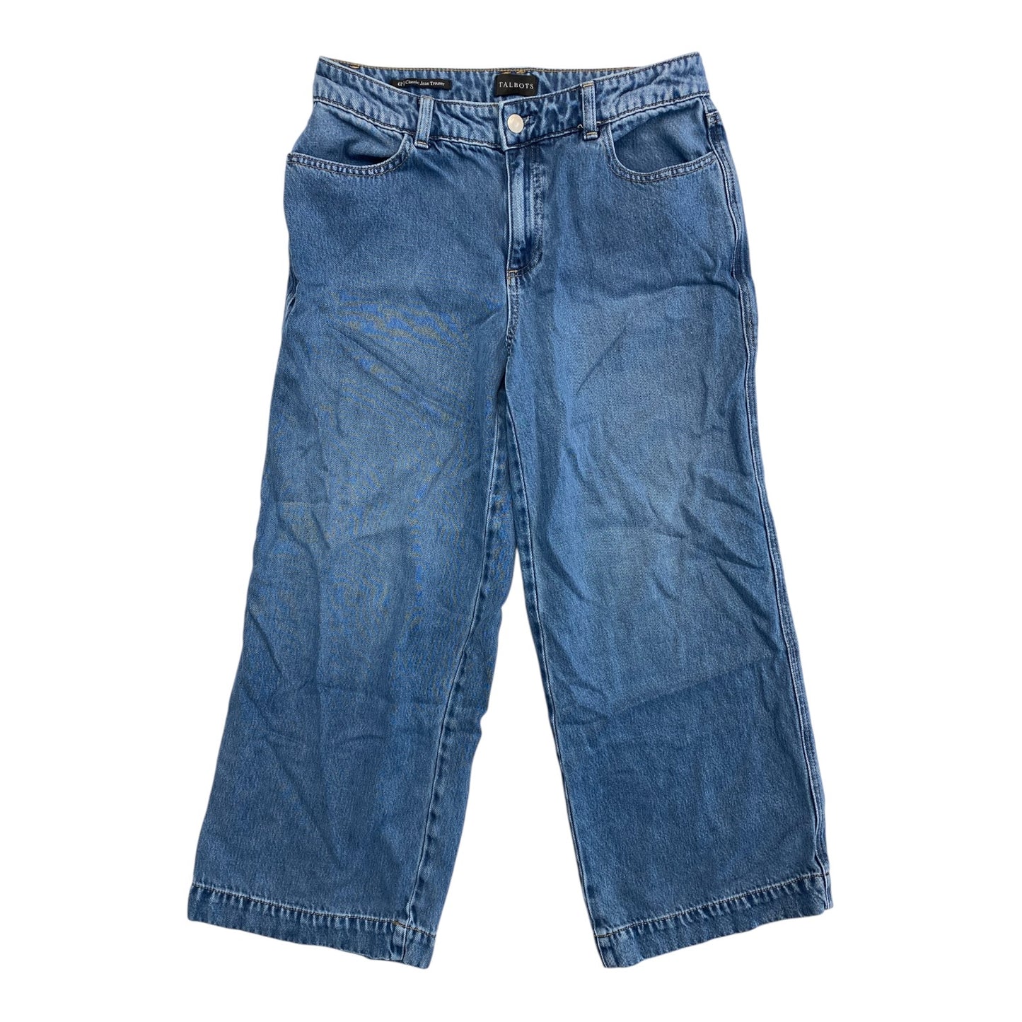 Jeans Wide Leg By Talbots In Blue Denim, Size:6P
