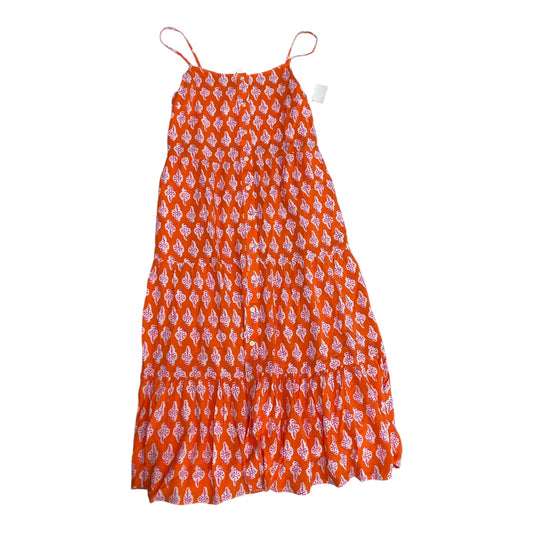 Dress Casual Maxi By J. Crew In Orange, Size:4