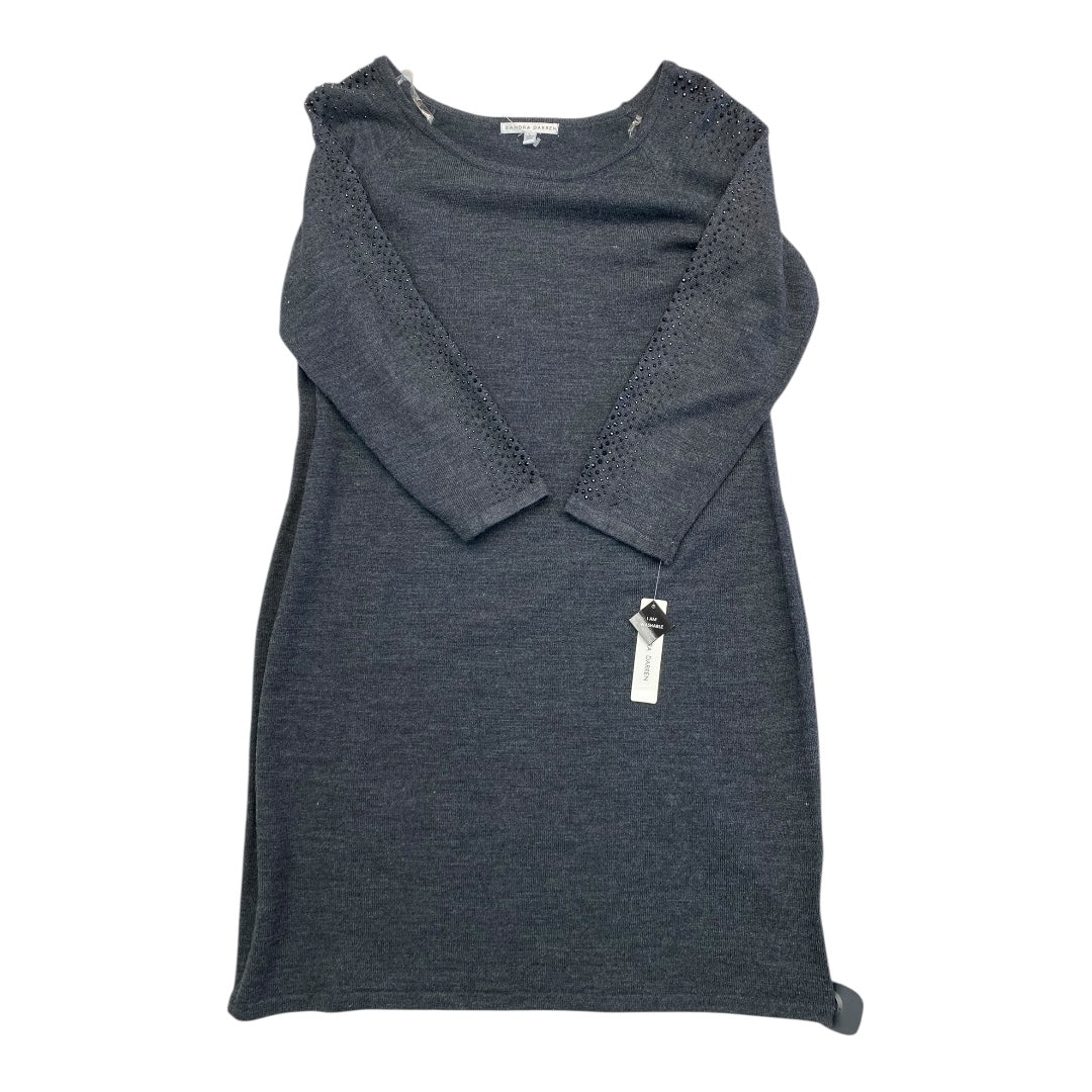 Dress Casual Short By Sandra Darren In Grey, Size:L