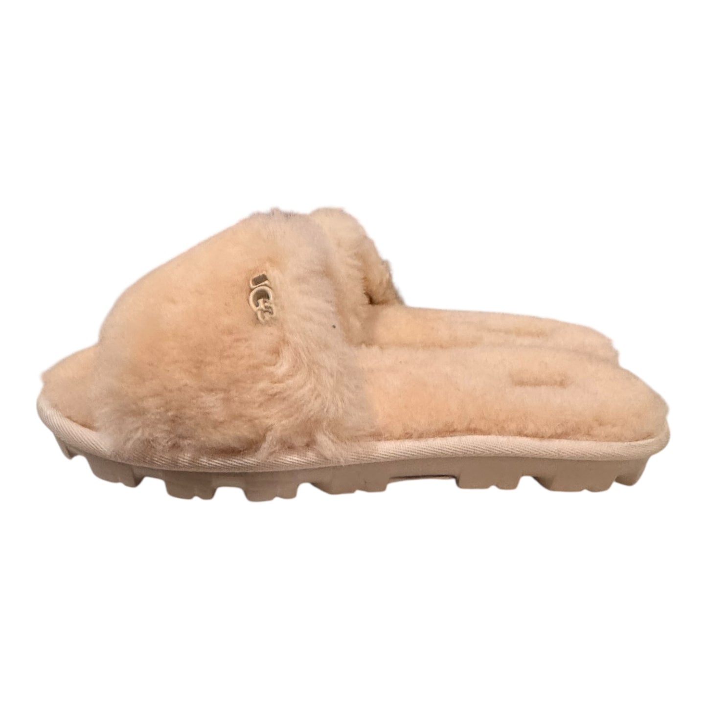 Slippers Designer By Ugg In Cream, Size:7