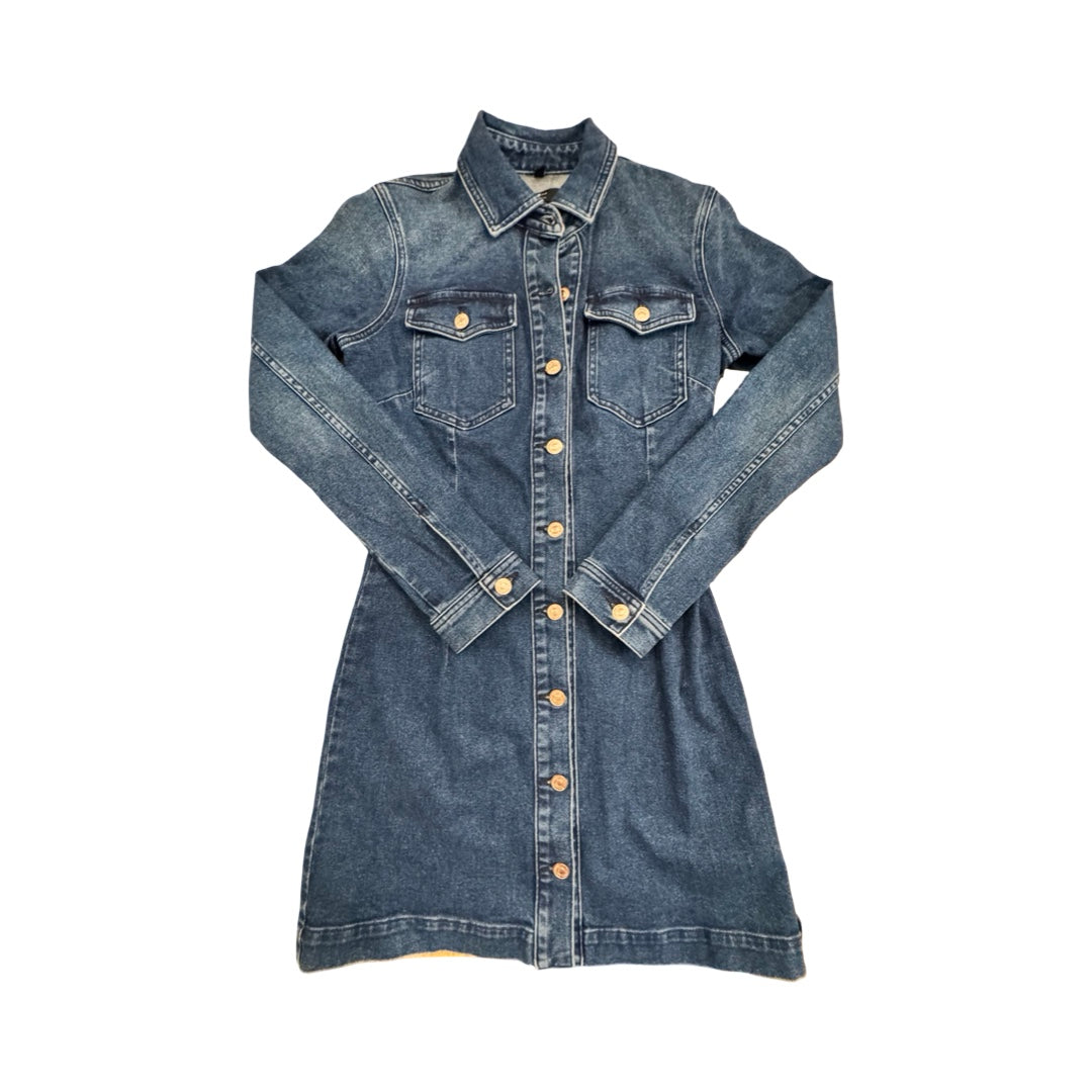 Dress Casual Short By 7 For All Mankind In Blue Denim, Size:Xs