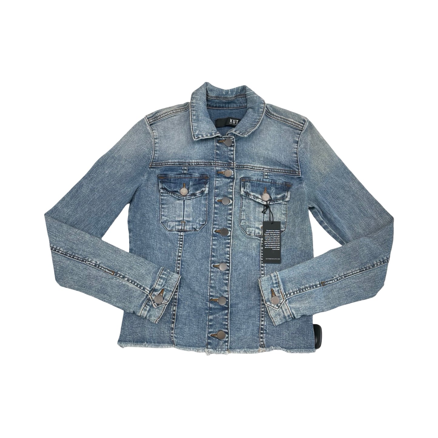 Jacket Denim By Kut In Blue Denim, Size:Xs