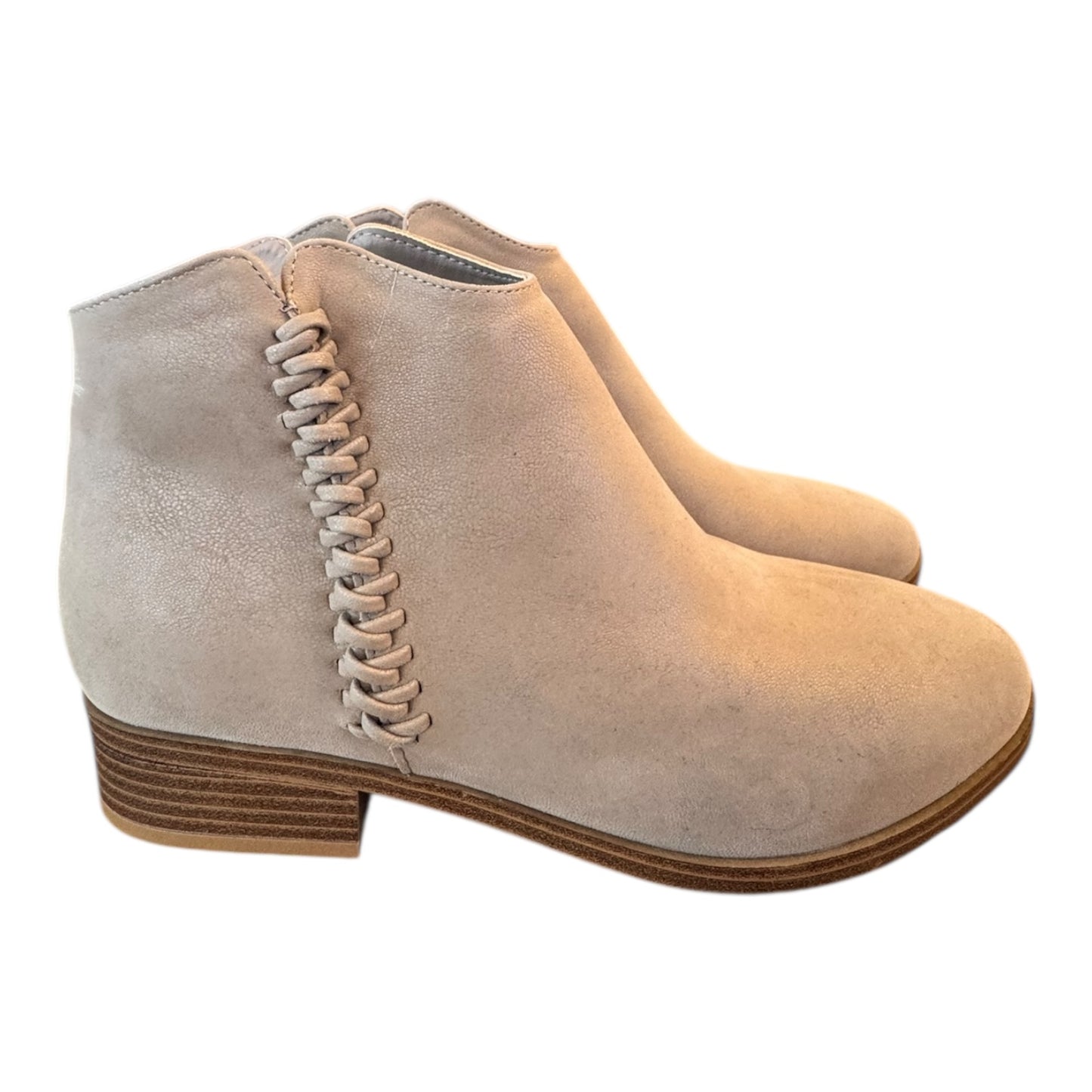 Boots Ankle Heels By Mia In Tan, Size:9