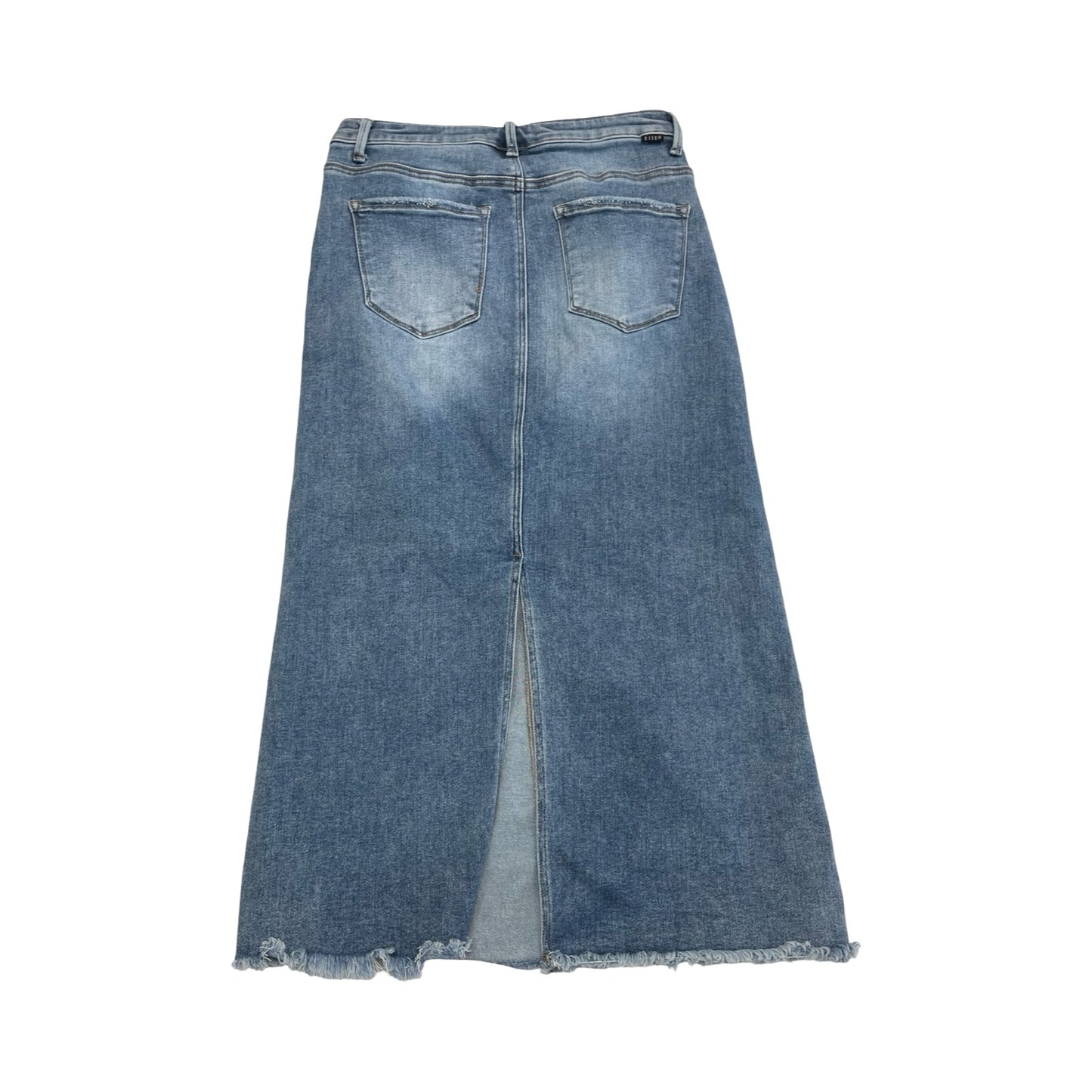 Skirt Maxi By Risen In Blue Denim, Size:L