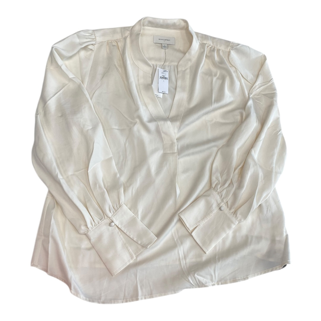 Top Ls By Banana Republic In Cream, Size:L