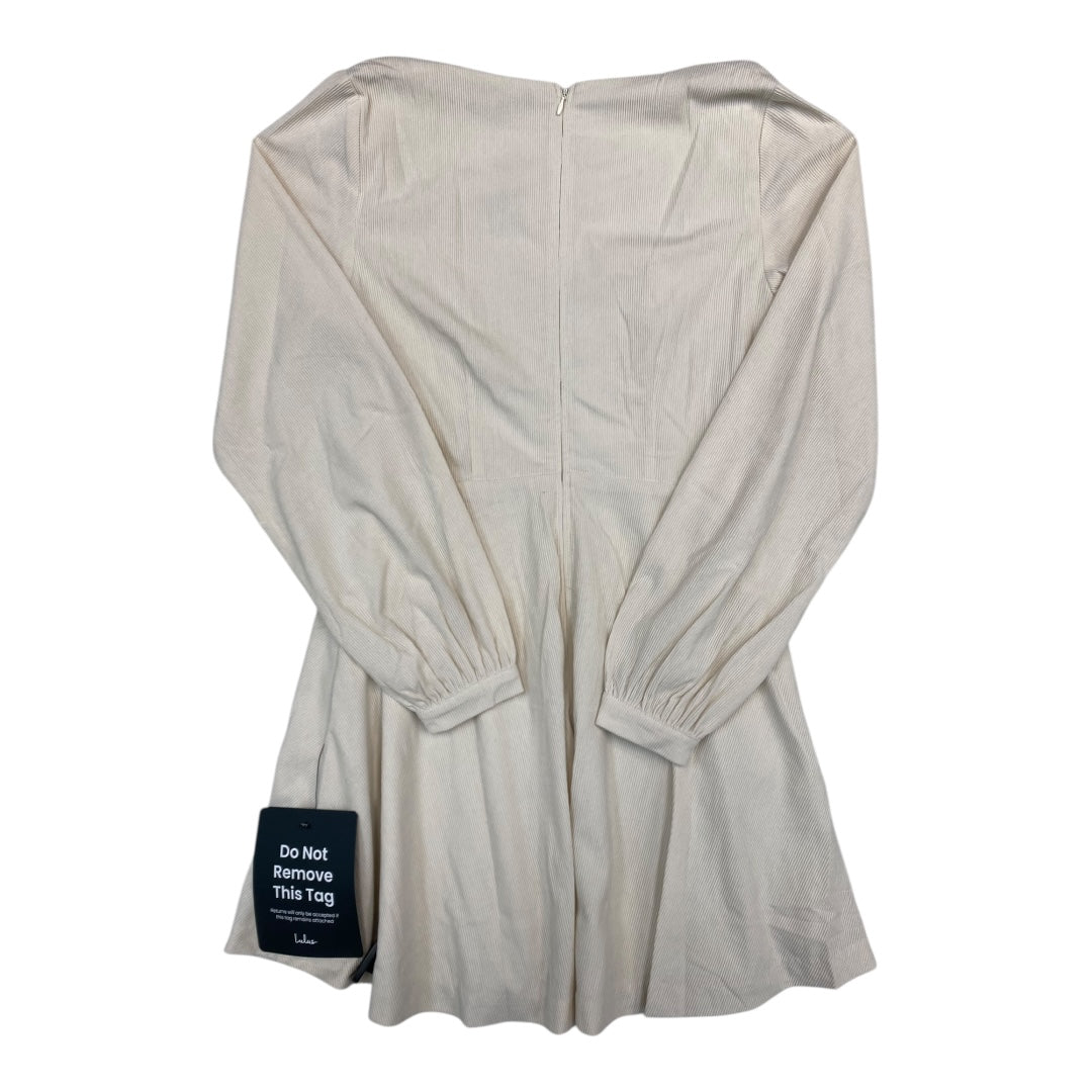 Dress Casual Midi By Lulus In Cream, Size:M