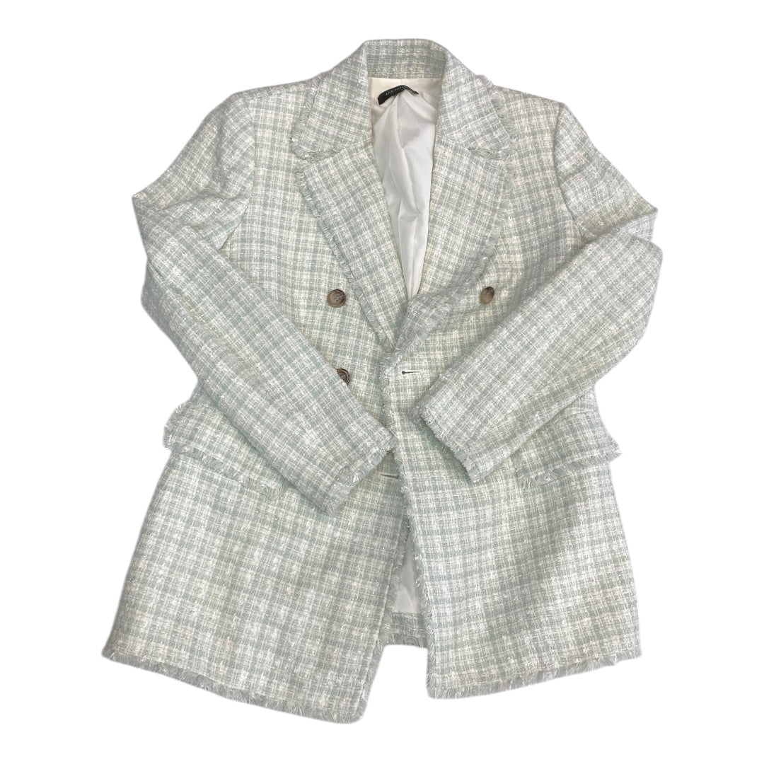 Blazer By Ann Taylor In Green & White, Size:6