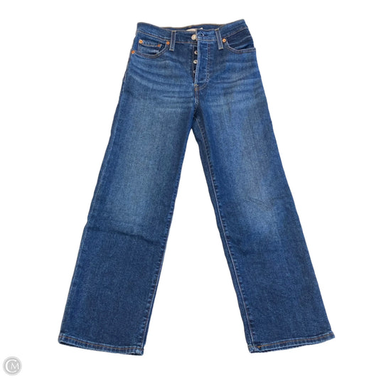 Jeans Straight By Levis In Blue Denim, Size: 2