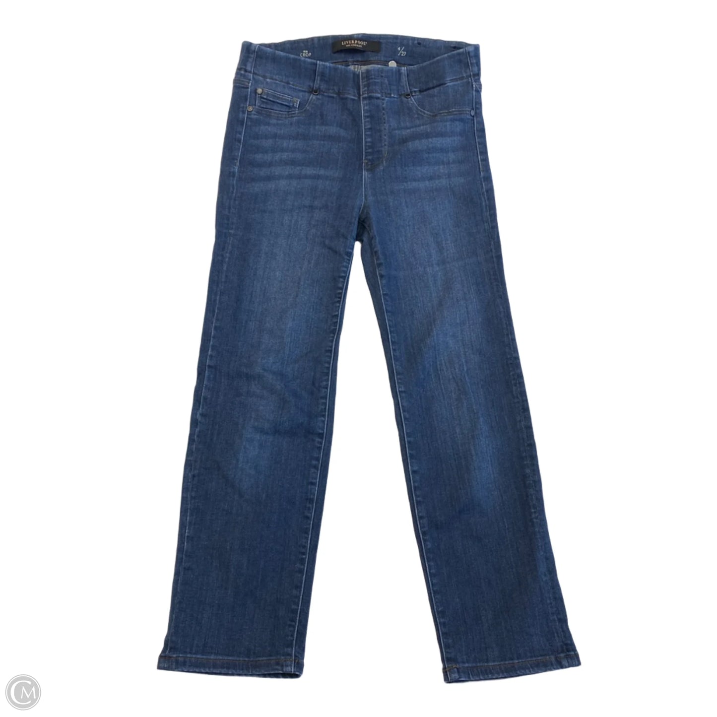 Jeans Skinny By Liverpool In Blue Denim, Size: 4