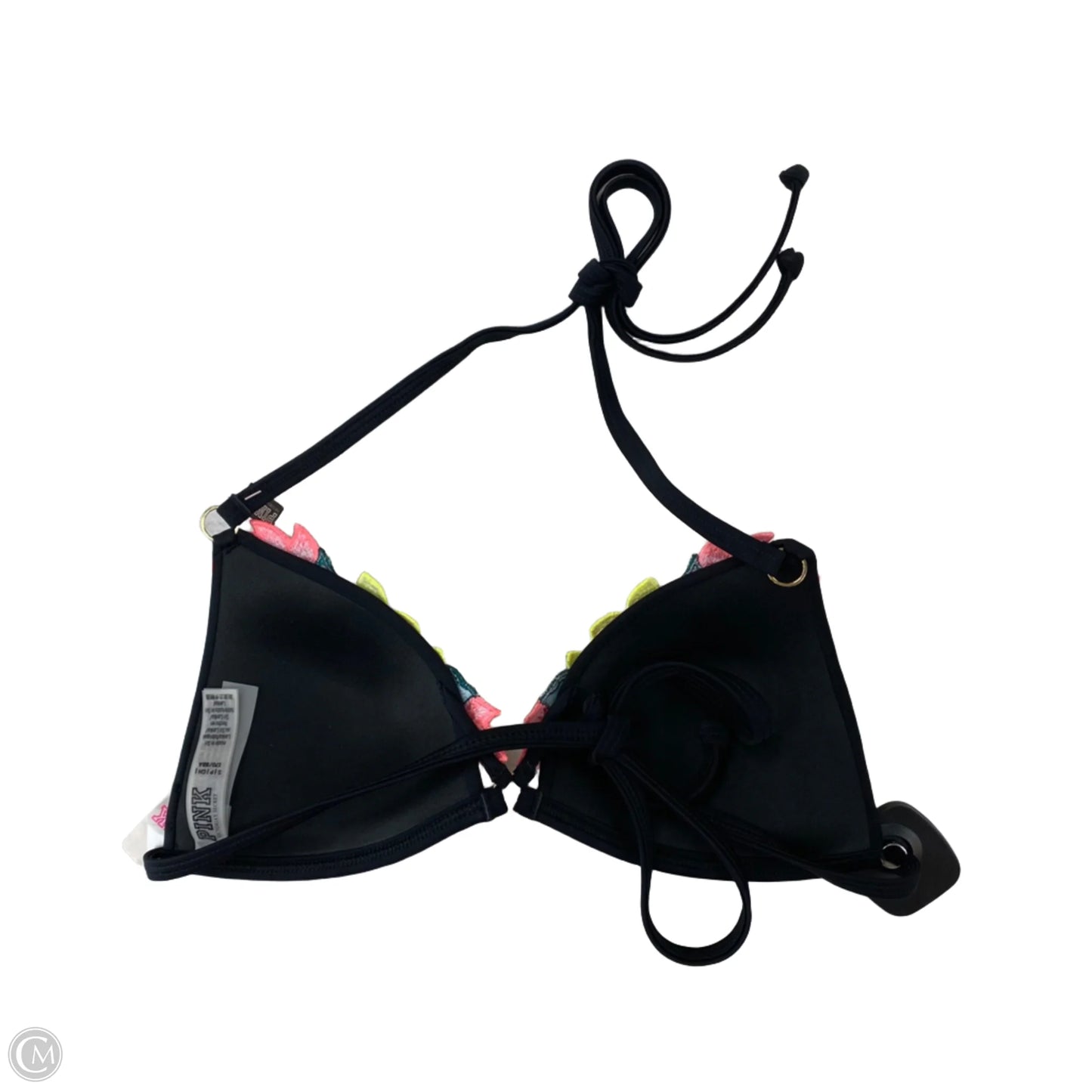 Swimsuit Top By Pink In Black, Size: S