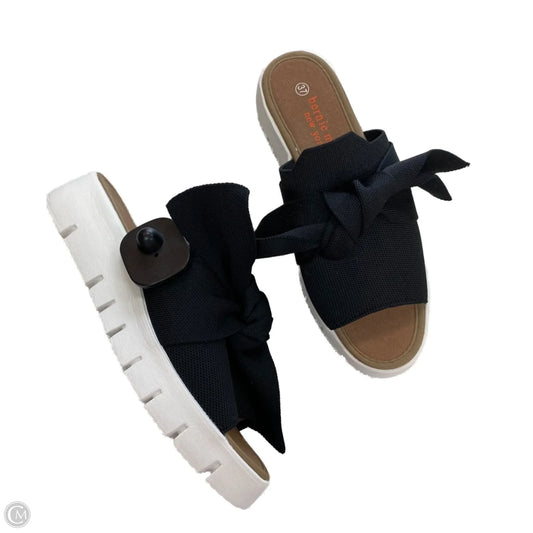 Sandals Heels Block By Bernie Mev In Black, Size: 6.5