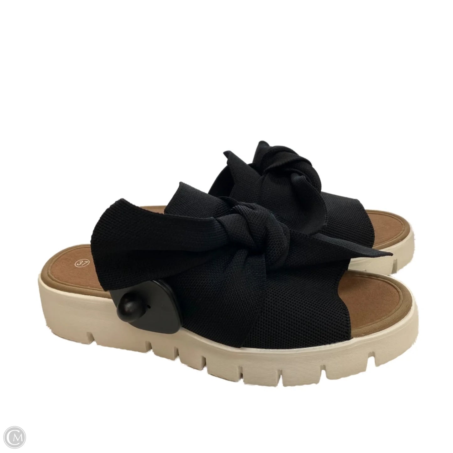 Sandals Heels Block By Bernie Mev In Black, Size: 6.5