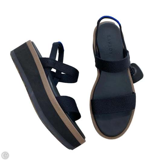 Sandals Heels Block By Rothys In Black, Size: 9