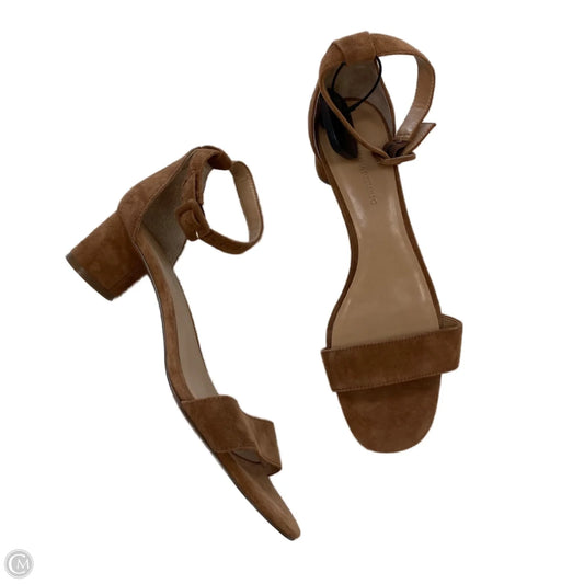 Sandals Heels Kitten By Banana Republic In Brown, Size: 9