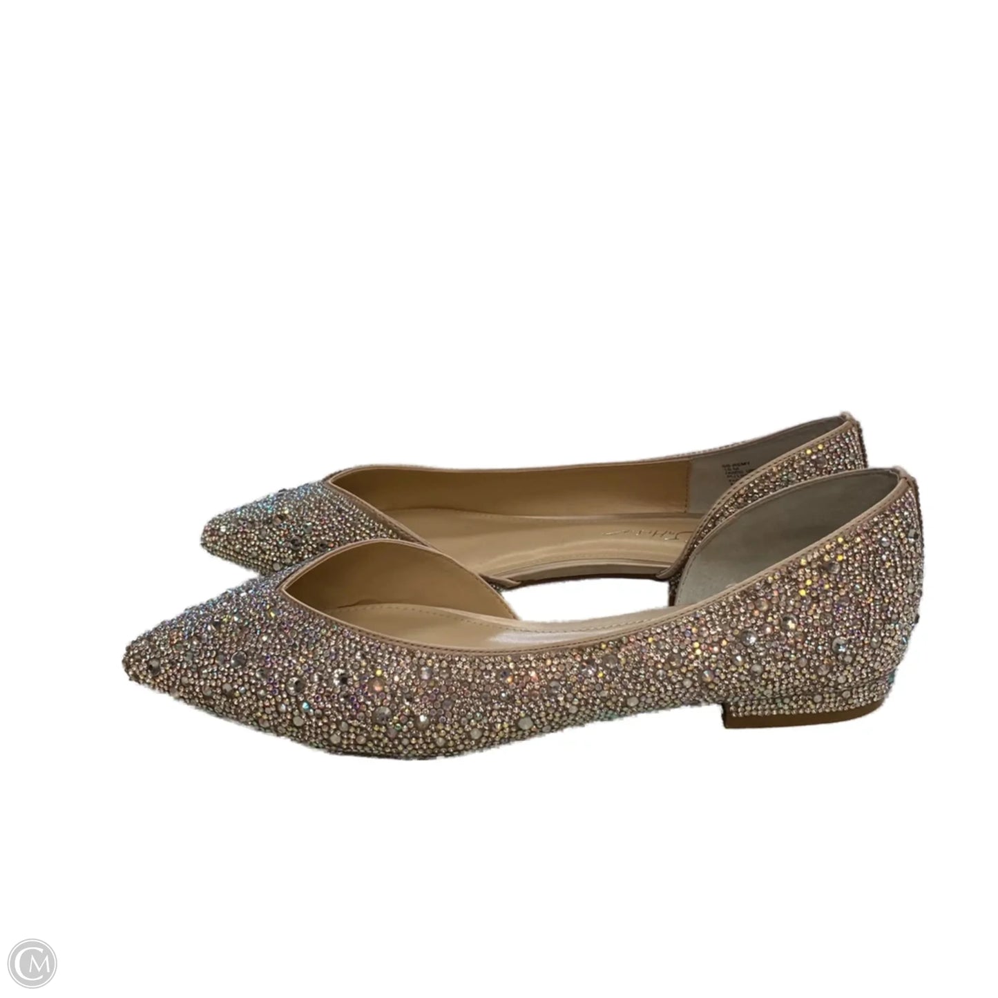 Shoes Flats By Betsey Johnson In Silver, Size: 10